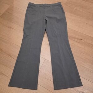 Isaac Mizrahi Live Bootcut Flare Pants Women's Size 16 Gray Stretch Blend Career